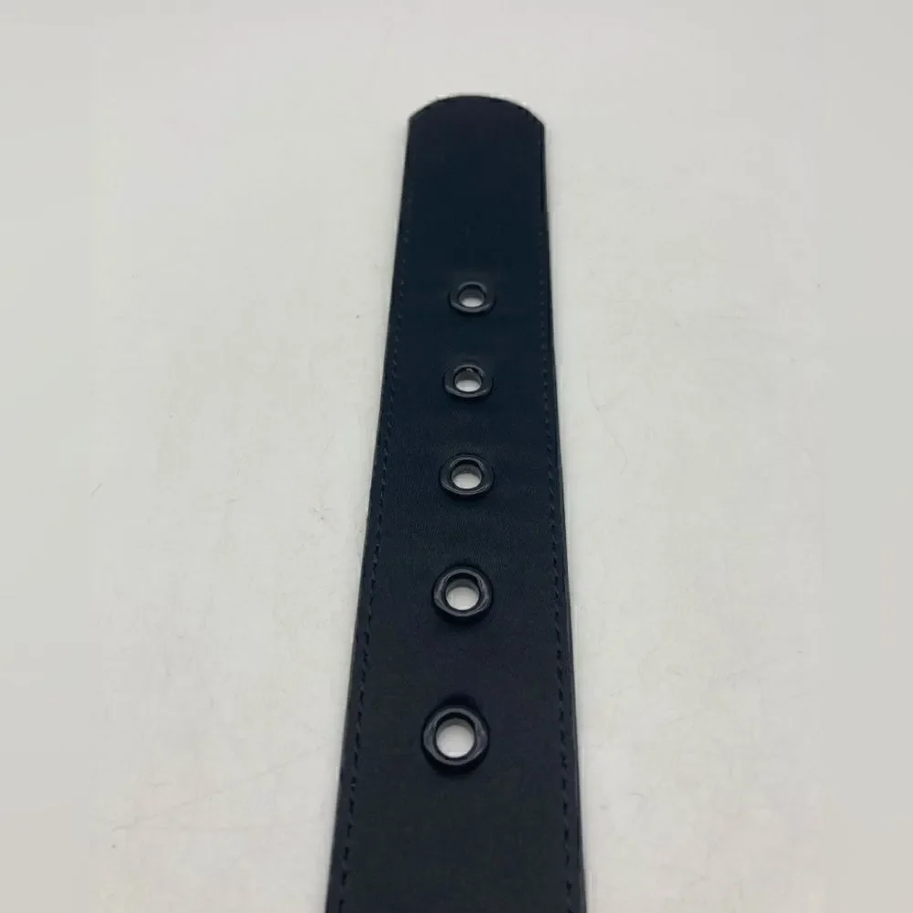 Chico’s Women’s Satin:Leather Belt Size S/M L 35”